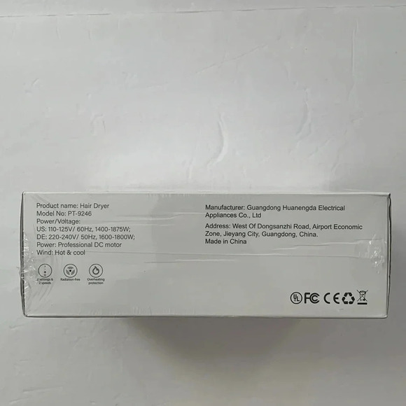 ANIEKIN Ionic 1600-1800W Hair Dryer Diffuser, Comb Attachments New - Picture 7 of 8